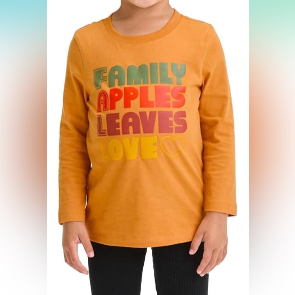 Cat & Jack Fall Graphic Long Sleeve Shirt gender neutral 2T - Picture 1 of 1